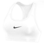 Nike Dri‎ Fit Women’s Sz S White Swoosh Non Padded Athletic Bra Photo 2