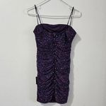 Lulus Flirty Vibes Purple Multi Sparkly Bodycon Mini Dress Photo 4