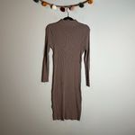 Magaschoni 🌺 M Magashoni brown ribbed mock neck sweater dress Photo 4