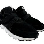 Sorel Kinetic Lite Strap Walking Sneakers Perforated Suede Strap Accent Black 10 Photo 1