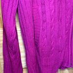 st. john's bay St John’s Bay Womens Sweater Size 2XL Hot Pink Knit Full Zip Collared Photo 3