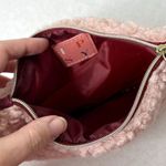 Pink Fuzzy Zip Makeup Bag Photo 2