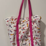 Pink and White shoes Zip Tote Bag Photo 0