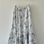 House Of CB Blue White Floral Aitana Maxi Skirt XS Photo 6