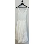 ASTR  the Label Contrast Midi Sundress in White Size Medium Photo 4