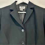Style & Co  Women’s Blazer Button Jacket Black Size 8 Petite FLAW Photo 1
