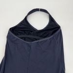 Lands' End  navy blue halter top plus size one piece bathing suit swim size 16 Photo 4