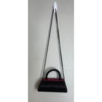 Vintage Glass Beaded Red Black Floral Crossbody Purse Bag Clutch‎ Party Cruise Photo 2