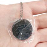 New Silver Tone Mother & Daughter Round Pendant Necklace Photo 3