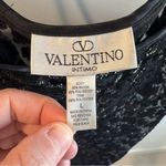 Valentino Garavani Vintage Valentino Intimo Sheer Black Metallic Leopard Print Lingerie Slip Large Photo 3