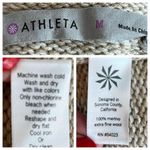 Athleta Women’s Sweater Dress Traverse Merino Wool Midi Length Funnel Neck Tan M Photo 8