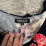 Full Circle Trends Size Large Womens Off the Shoulder Floral Dress Black Photo 3