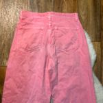 Gap  Wide Leg Denim Jeans Size 28 6 Raw Hem Salmon Pink Color Womens Photo 7
