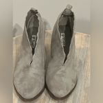 Beast Fashion  Gray Suede block heel booties Size 7.5 Photo 6