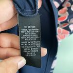 R & K  Coral and Navy Circle Pattern Pleated Front Knee Length Dress Sz 6 Photo 9