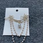 Woman Hair Accessory Fashion Hollow‎ Out Hair Clip Pearl Tassel Duckbill Hairpin Gold Photo 5