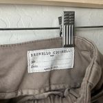 Brunello Cucinelli  Italian Paperbag Brown Belted‎ Trouser Pants Size 2 Photo 6