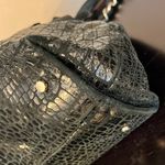 Kate Spade  Black Patent Leather Croc Pattern Shoulder Bag Satchel Tote EUC Photo 9