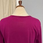 Lands' End  Plus Women Purple Shaped Fit Long Sleeve‎ Round Neck Tee Size 1X Photo 5