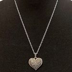 JUDITH JACK Sterling Silver Marcasite Encrusted Large Heart Locket RARE Black Photo 12