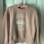 Vans  Off the Wall Logo Sweatshirt pullover cotton blended cropped women size S Photo 2