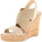 ✨Lauren Ralph Lauren Women s Erica Wedge Tan Sz 8.5 Sandals✨ Photo 0