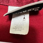 Fashion Bug Vintage Y2K  Red Polo Shirt Acetate Trim‎ Short Sleeve Top XL 90s USA Photo 1