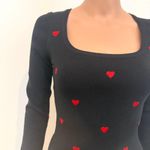 Timing juniors large embroidered red heart knit top sweater SP 2748 Photo 9