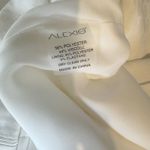 Alexis  Lindon White Jacquard Shirt Mini Dress Long Sleeve Cocktail Bridal Large Photo 7