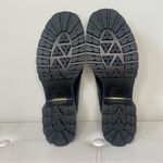 Nasty Gal  Black Faux Leather Chunky Loafer with Gold Thick Chain Size 8 Photo 10