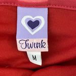 Twink Wrap Ruffle Detail Flowy Skirt Pink Size Medium Photo 6