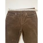 Lands' End Lands’ End Chocolate Brown Corduroy Mid Rise Bootcut Pants Sz 6 Women Photo 2