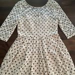 Betsey Johnson White Lace Black Polka Dot Dress 3/4 Sleeve Pretty Y2K Fairy 10 Photo 8