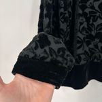 Vintage‎ Harvest Velvet Women's Crushed Velvet Button Front Blazer Black Small Photo 6