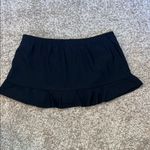 Aqua Green  Black Ruffled‎ Mini Skirt Resort Wear Size Large Photo 4