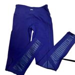 Alo Yoga  Moto High Waist Womens‎ Royal Blue Athletic Active Leggings Size Small Photo 1