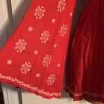 VICI NWT Dolls Fate Peasant Tunic Top Size M Red & White Embroidery Photo 2
