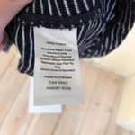 T by Talbot EUC Women's Black White Stripe Cap Sleeve Tee Cutout Back MP Size undefined Photo 2