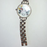 Disney Mickey & Minnie Mouse Silver Tone Watch Wristwatch New Battery Photo 2