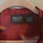 Chico's  Additions Sheer‎ Red Top | 0 Photo 2