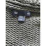 Gap Gray Open Front Crochet Collared Sweater Vest Photo 3