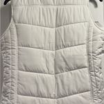 White Puffer Vest with Logo Size M Photo 4