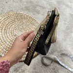 Versace Parfums Crossbody Bag Medusa Logo Mini Purse Clutch Wristlets Black Gold Photo 15