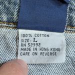 Jordache Vintage 80's  Size Large Classic Denim Jean Jacket Trucker Blue Retro Photo 3