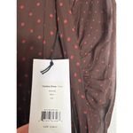 Revolve NWT Bailey 44 Candace Dress Size 0 Brown Polka Dot Puff Sleeve Chiffon  Photo 4