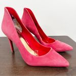 Ted Baker Suede Heels Womens 38 US 7.5 Pink Pointed Toe Pumps Photo 1