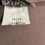 Vintage Nikki Oversized Fashion Vest Women’s Size 15/16 (XL) Brown Photo 3