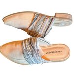 Kelsi Dagger  Brooklyn leather/textile mule Boho elevated 7.5 unique Photo 4