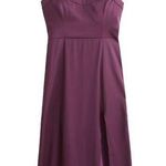 Abercrombie & Fitch Camille Midi Dress in Dark Purple, Size M Photo 0