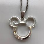 Disney  SILVER TONE MICKEY MOUSE PENDANT NECKLACE Photo 2